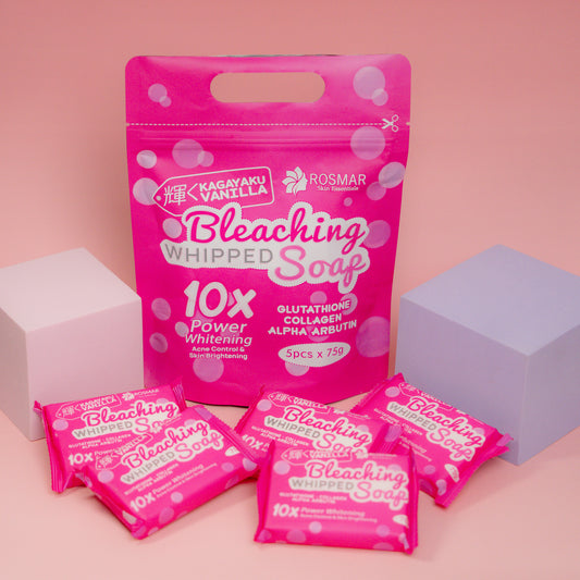 ROSMAR Kagayaku Vanilla Bleaching Whipped Soap New Packaging Glutathione Collagen Arbutin