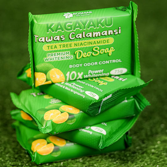 ROSMAR Tawas Calamansi Deo Soap 75g  NEW PACKAGING  10x Power Whitening