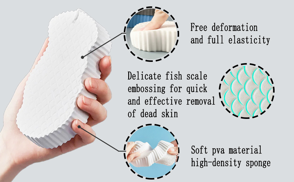 Z33 - Bath Exfoliating Soft Sponge Dead Skin Remover