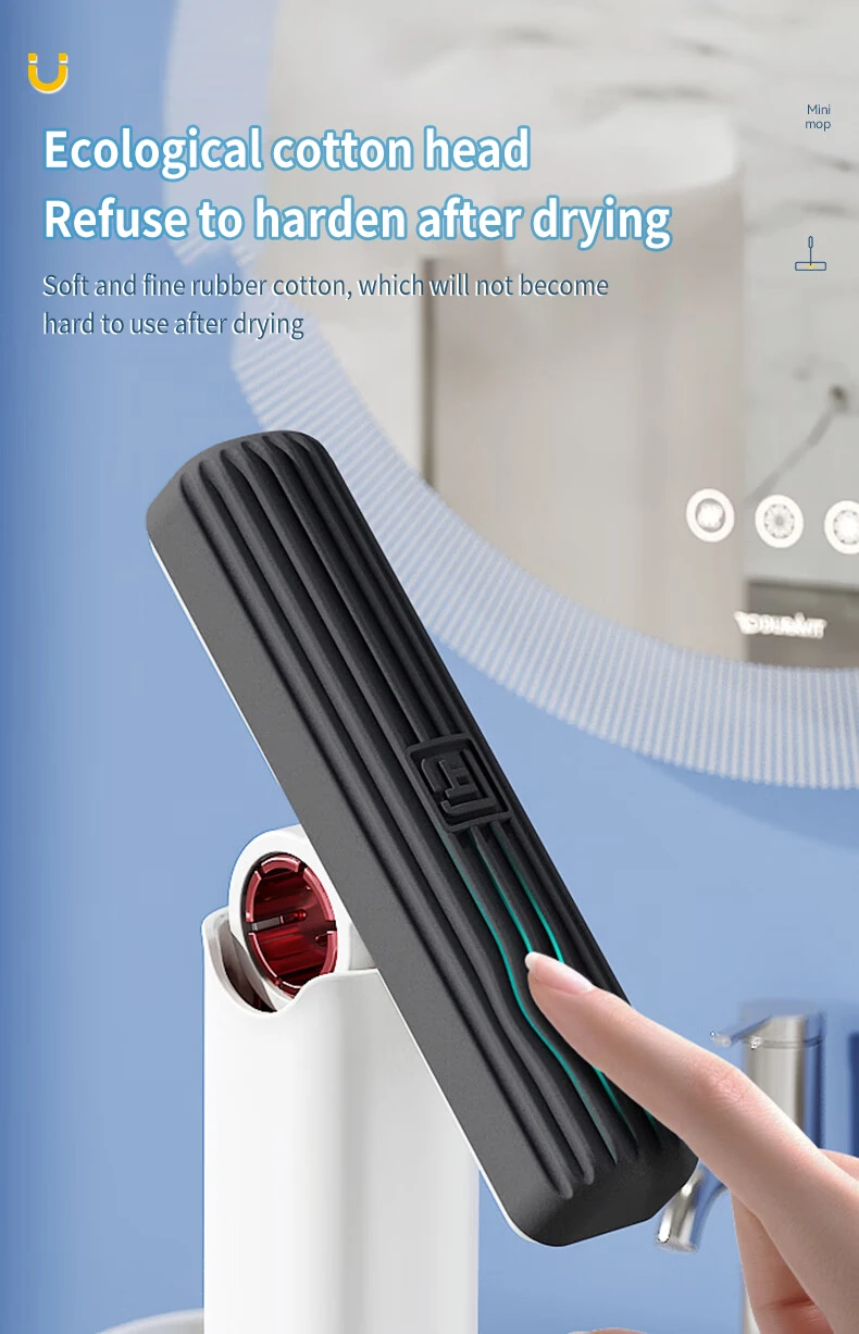 Z41 - Powerful Squeeze Mini Mop Folding Home Cleaning Mops with Self-squeezing