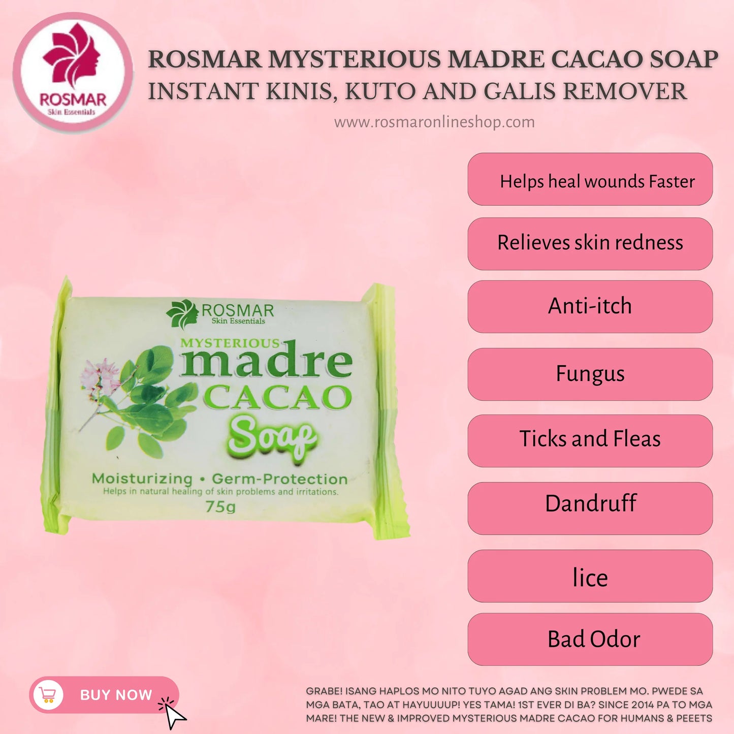 ROSMAR MADRE DE CACAO SOAP ( NEW PACKAGING )