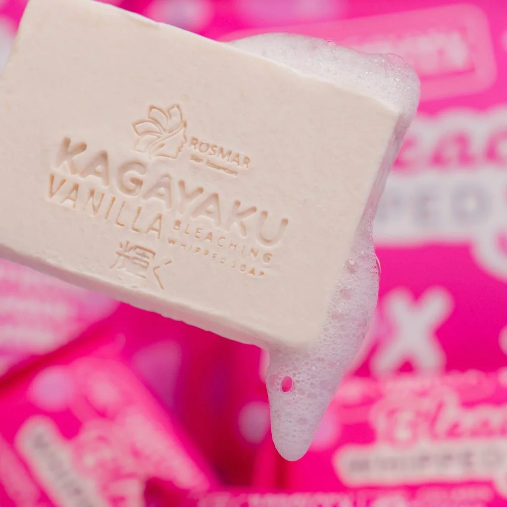 ROSMAR Kagayaku Vanilla Bleaching Whipped Soap New Packaging Glutathione Collagen Arbutin