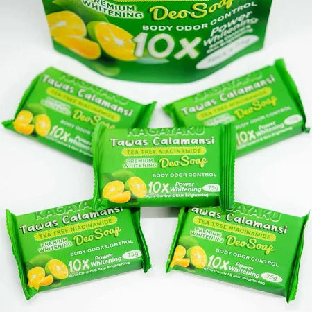 ROSMAR Tawas Calamansi Deo Soap 75g NEW PACKAGING 10x Power Whitening