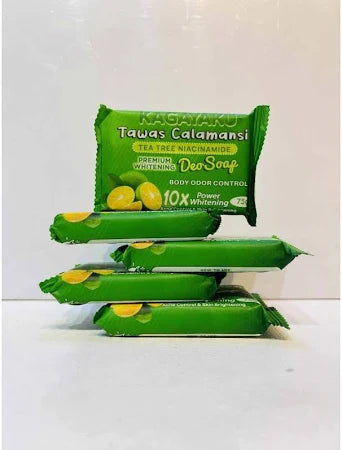 ROSMAR Tawas Calamansi Deo Soap 75g NEW PACKAGING 10x Power Whitening