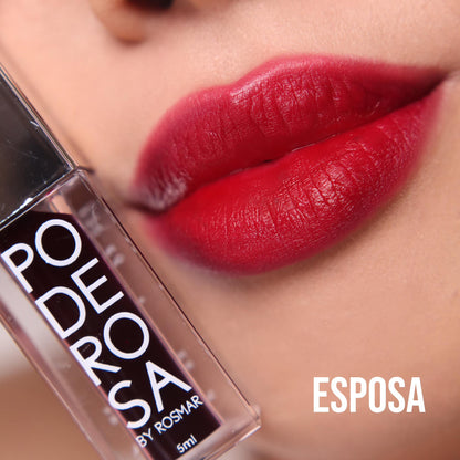 PODEROSA by Rosmar Color Cosmetics | HD MATTE LIPTINT Transfer Proof