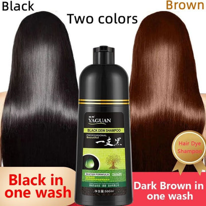 Z45 - Korean Herbal Hair Color Shampoo Permanent Color 500ml