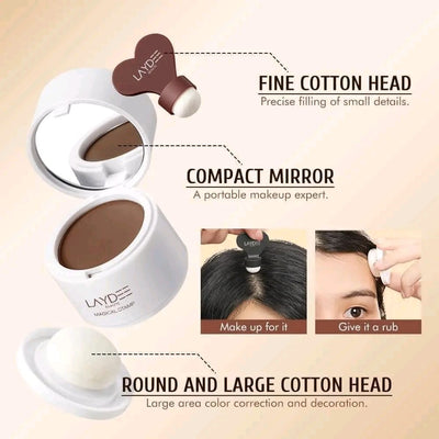 Z31 - LAYDEE A Versatile Hairline powder - 1 SPIRAL EYEBROW BRUSH + 10 PAIRS OF EYEBROWS