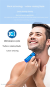 Z44 - Authentic Electric Travel Shaver Painless Cordless Trimmer Rechargeable Shaver For Men