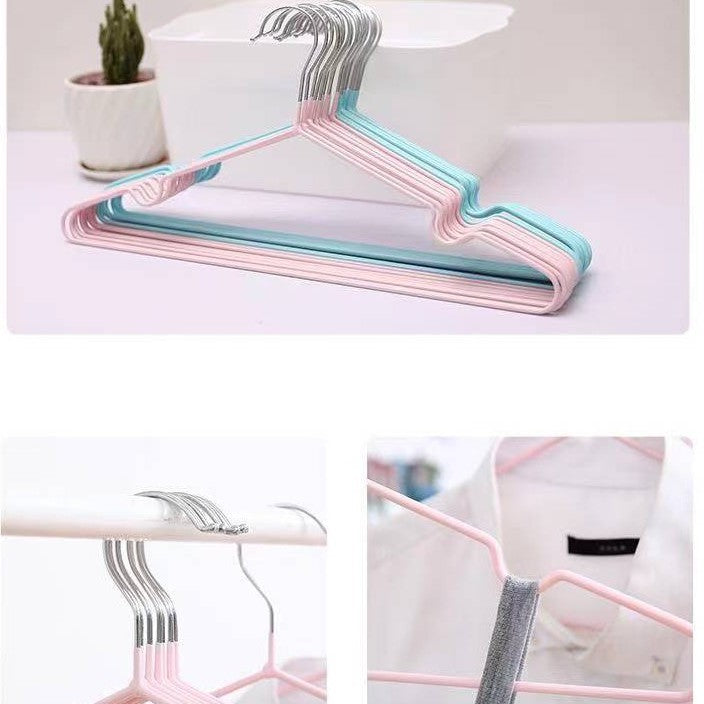 Z42 - Trending Item! Premium Colorful Stainless Steel Korean Style Non Slip Wire Hangers