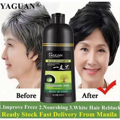 Z45 - Korean Herbal Hair Color Shampoo Permanent Color 500ml