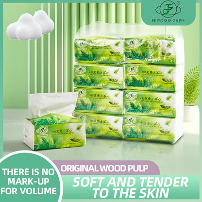 Z29 - 480 Sheets TC Organic Green Tea Facial Tissue Paper Towel