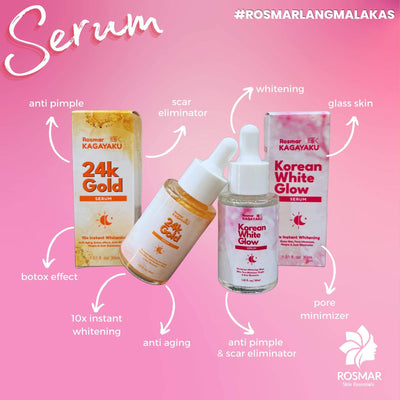 Rosmar Kagayaku 24k Gold Serum & Korean White Glow Serum