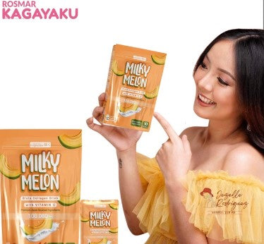 Rosmar Kagayaku Milky Melon (GLUTATHIONE + COLLAGEN) - 1 Sachet Trial Pack Only Rosmar Kagayaku Milky Melon (GLUTATHIONE + COLLAGEN) - 1 Sachet Trial Pack Only